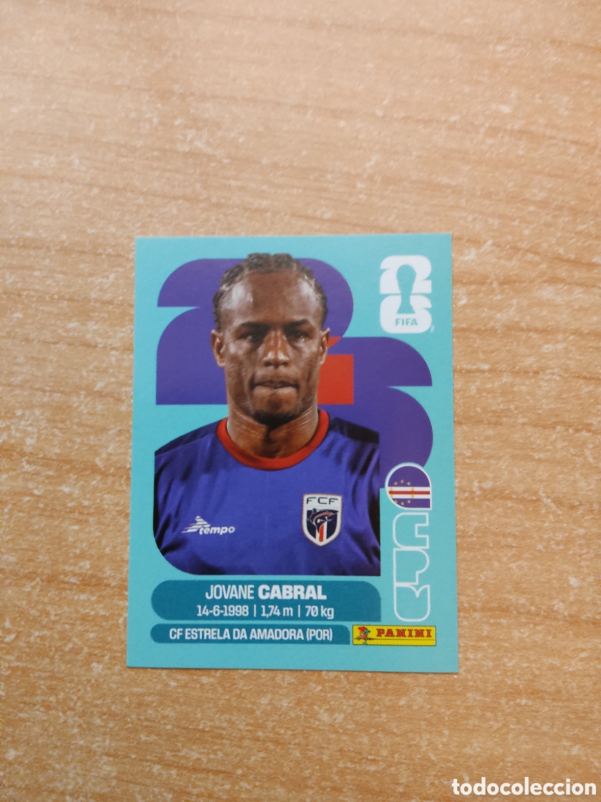 Cromos de f&uacute;tbol: 16 JOVANE CABRAL CABO VERDE FIFA WORLD CUP 2026