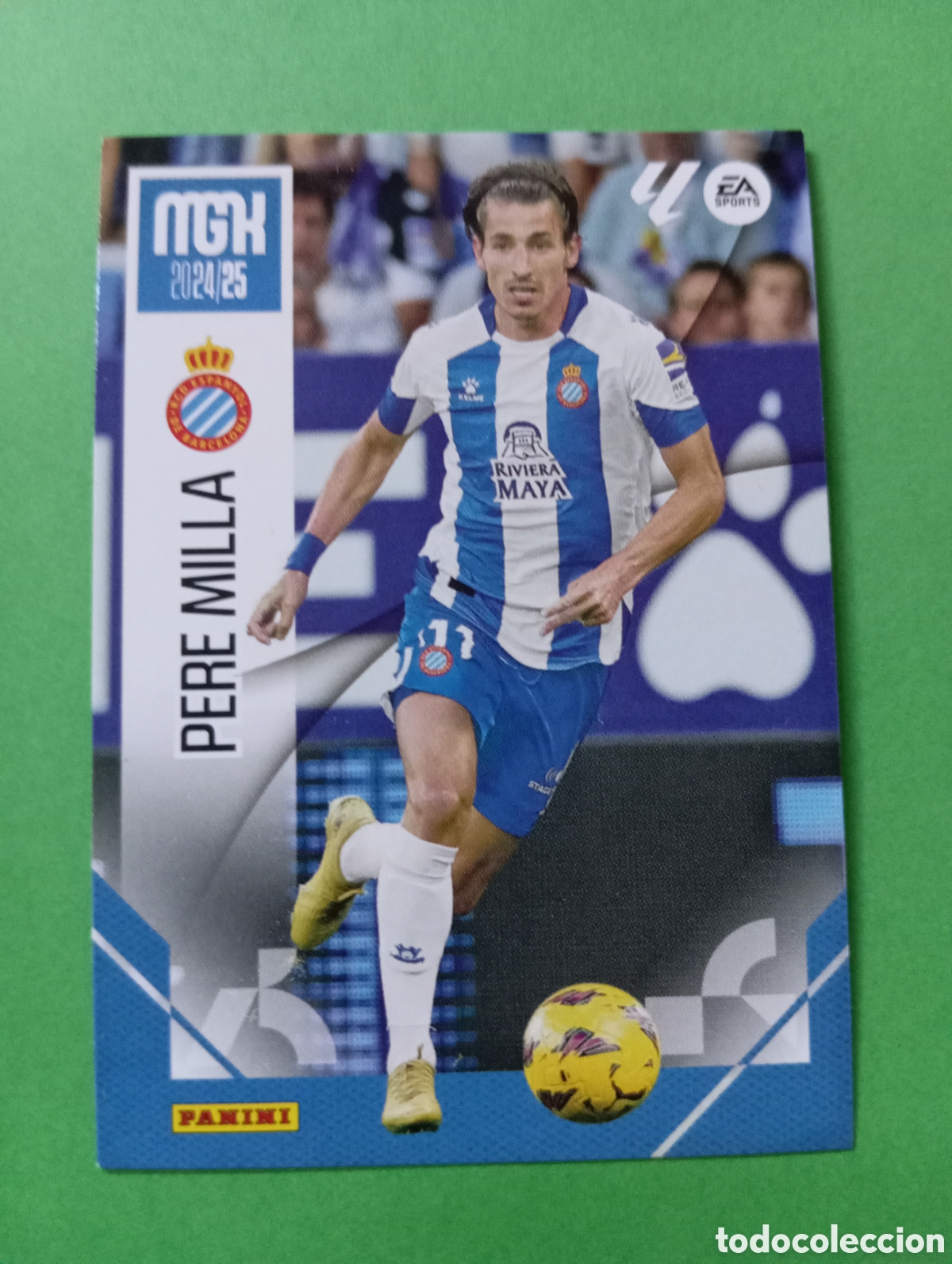 Cromos de f&uacute;tbol: Pere Milla Espanyol n&deg;144 / PANINI MEGACRACKS 2024/2025