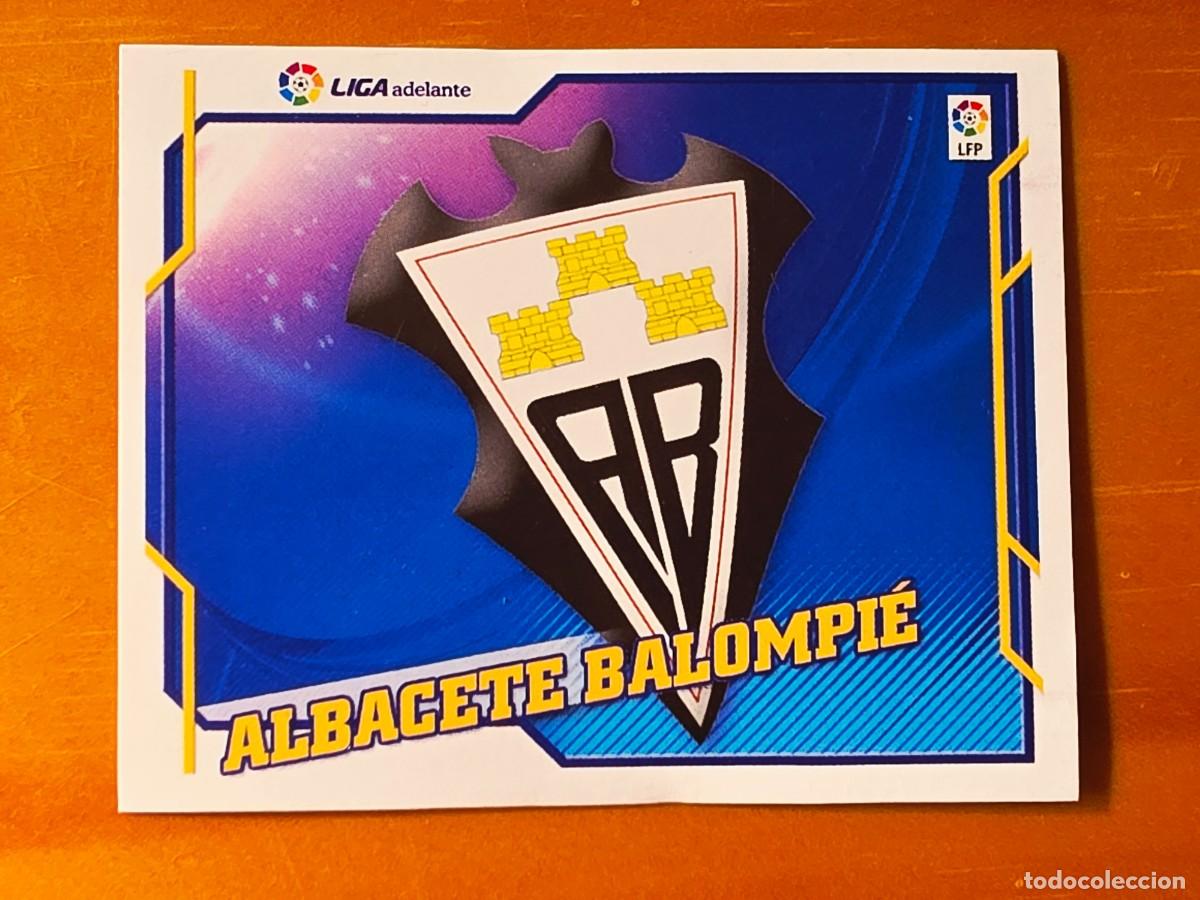 Cromos de f&uacute;tbol: Escudo Albacete Balompi&eacute; Segunda Divisi&oacute;n Liga Adelante, Panini Ediciones Liga Este 2010 2011 10 11