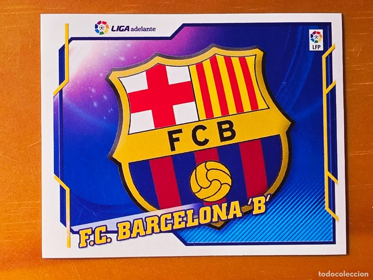 Cromos de f&uacute;tbol: Escudo FC Barcelona B, Segunda Divisi&oacute;n Liga Adelante, Panini Ediciones Liga Este 2010 2011 10 11