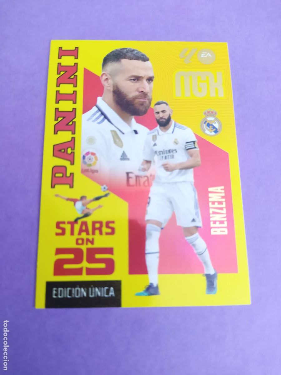 Cromos de f&uacute;tbol: MEGACRAKS MGK PANINI 2026 2027 26 27 EDICION UNICA BENZEMA N&ordm; 441 STARS ON 25