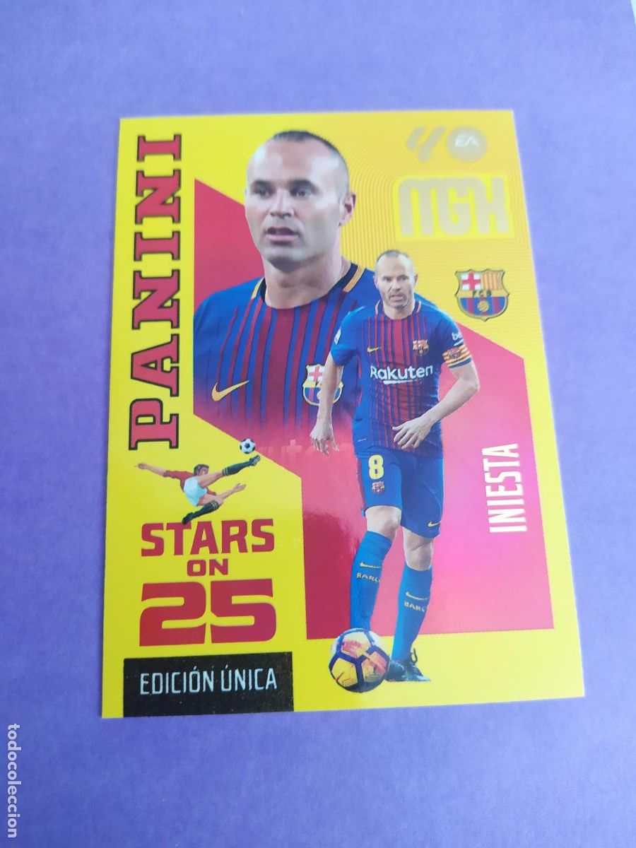 Cromos de f&uacute;tbol: MEGACRAKS MGK PANINI 2026 2027 26 27 EDICION UNICA INIESTA N&ordm; 434 STARS ON 25