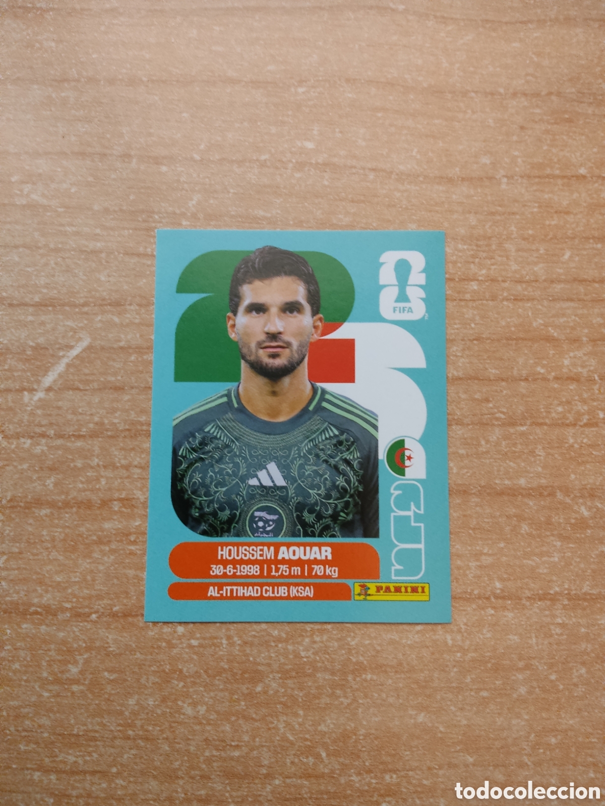 Cromos de f&uacute;tbol: 9 HOUSSEM AOUAR ALGERIA FIFA WORLD CUP 2026