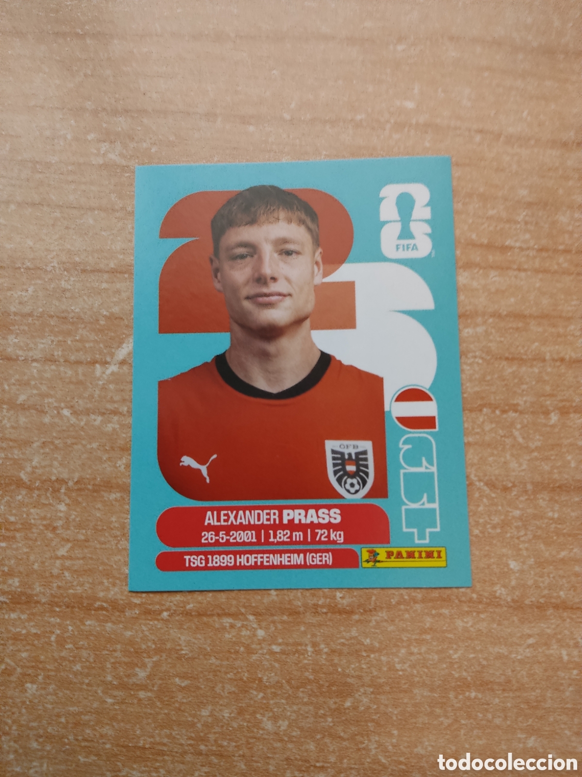 Cromos de f&uacute;tbol: 9 ALEXANDER PRASS AUSTRIA FIFA WORLD CUP 2026