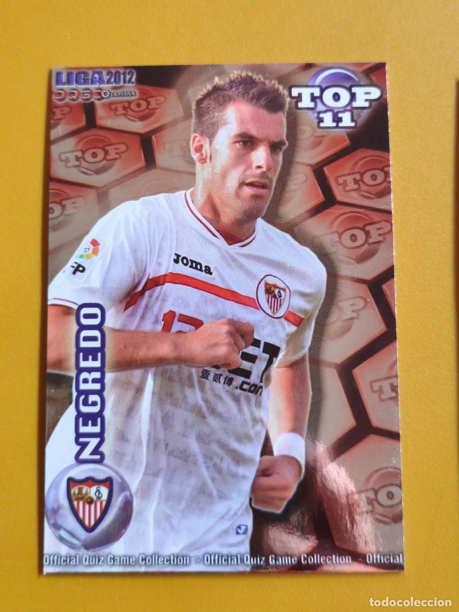 Cromos de f&uacute;tbol: negredo, liga 2012 top.