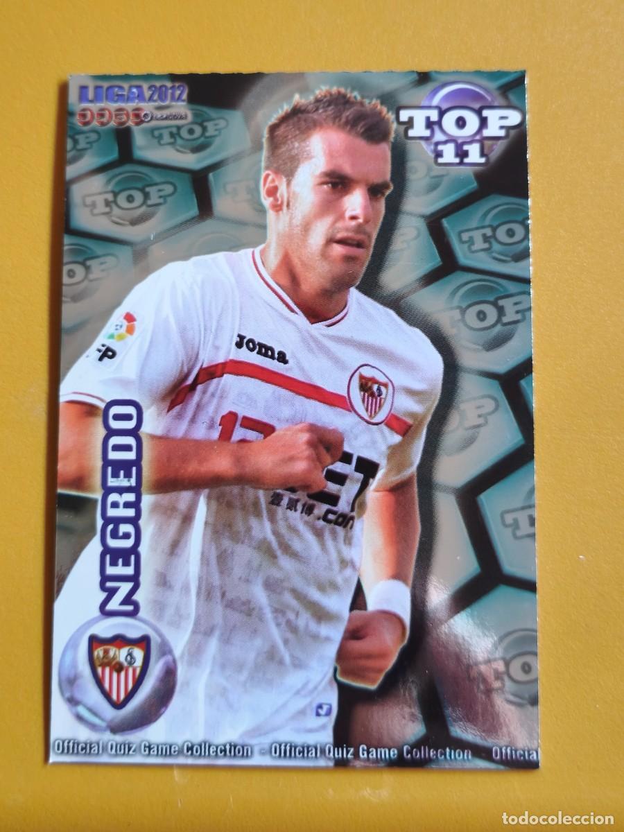 Cromos de f&uacute;tbol: negredo, liga 2012 top.