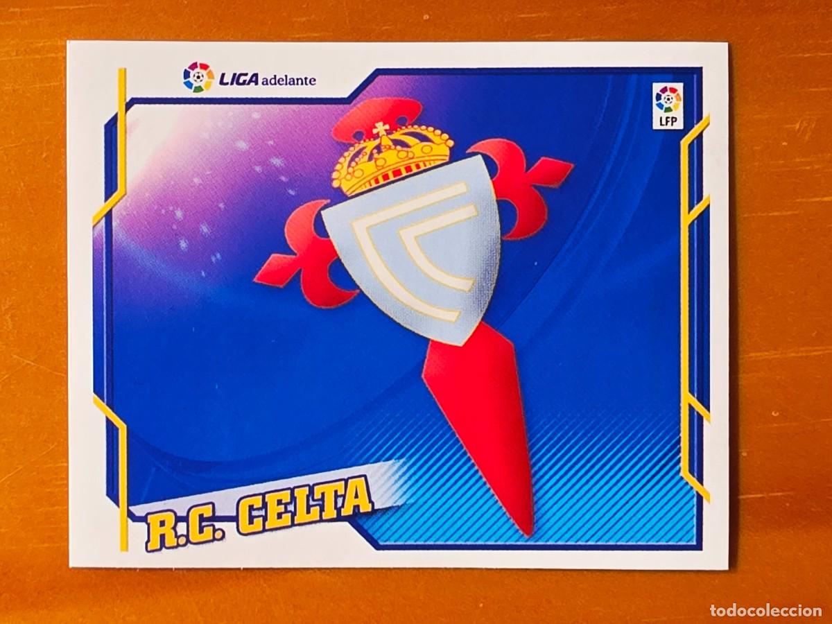 Cromos de f&uacute;tbol: Escudo RC Celta de Vigo Segunda Divisi&oacute;n Liga Adelante, Panini Ediciones Liga Este 2010 2011 10 11