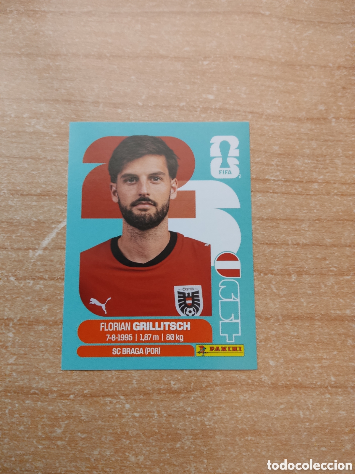 Cromos de f&uacute;tbol: 14 GRILLITSCH AUSTRIA FIFA WORLD CUP 2026