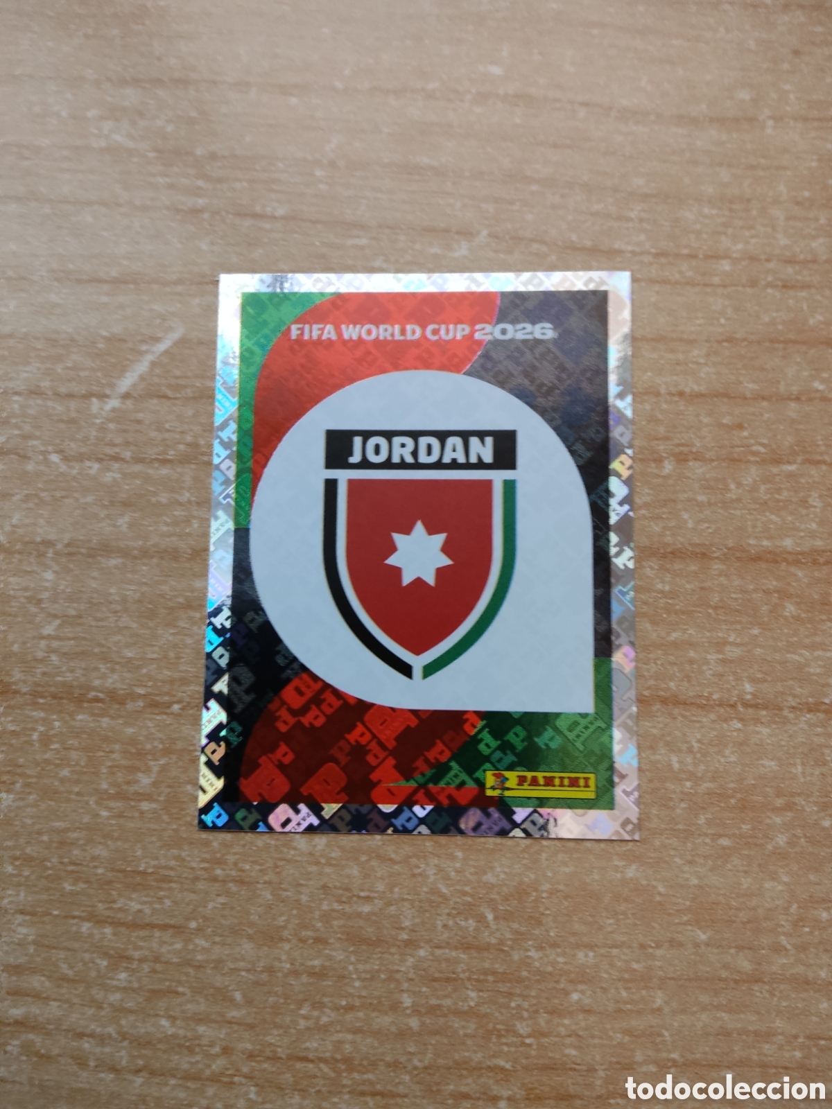 Cromos de f&uacute;tbol: 1 ESCUDO JORDANIA FIFA WORLD CUP 2026