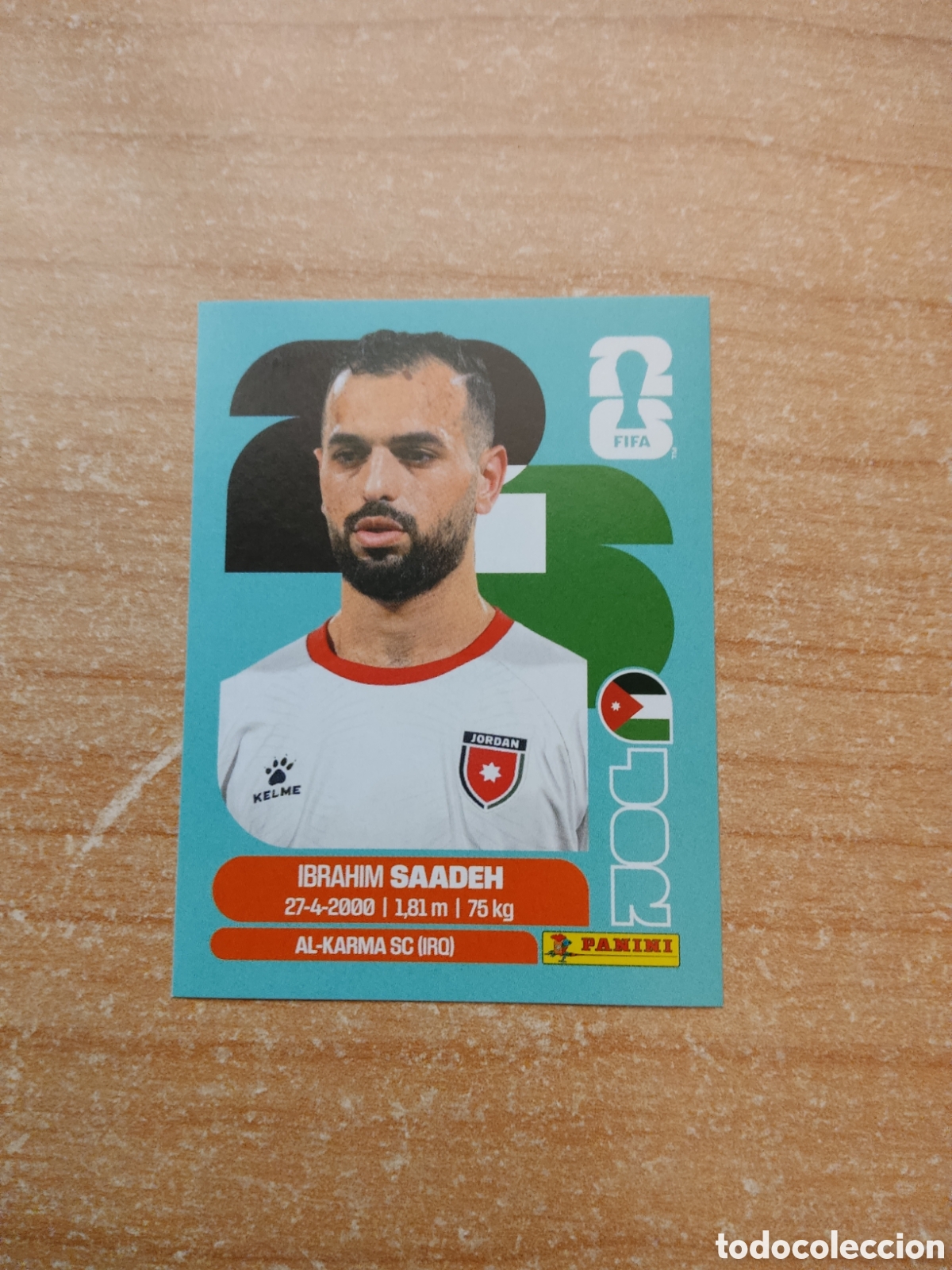 Cromos de f&uacute;tbol: 9 IBRAHIM SAADEH JORDANIA FIFA WORLD CUP 2026
