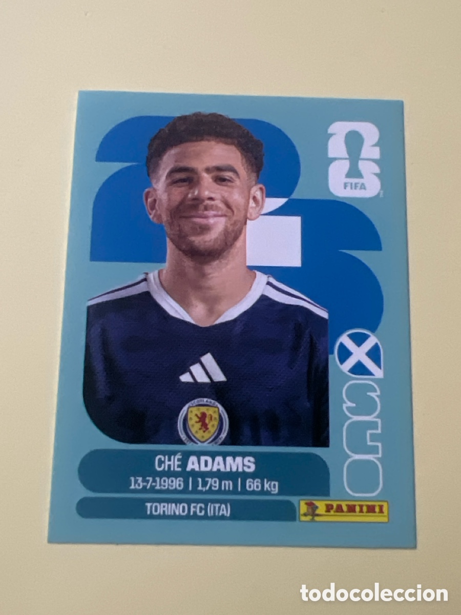 Cromos de f&uacute;tbol: C5409. SCO 19 Ch&eacute; Adams, Escocia, Panini FIFA World Cup Mundial 2026 Sticker