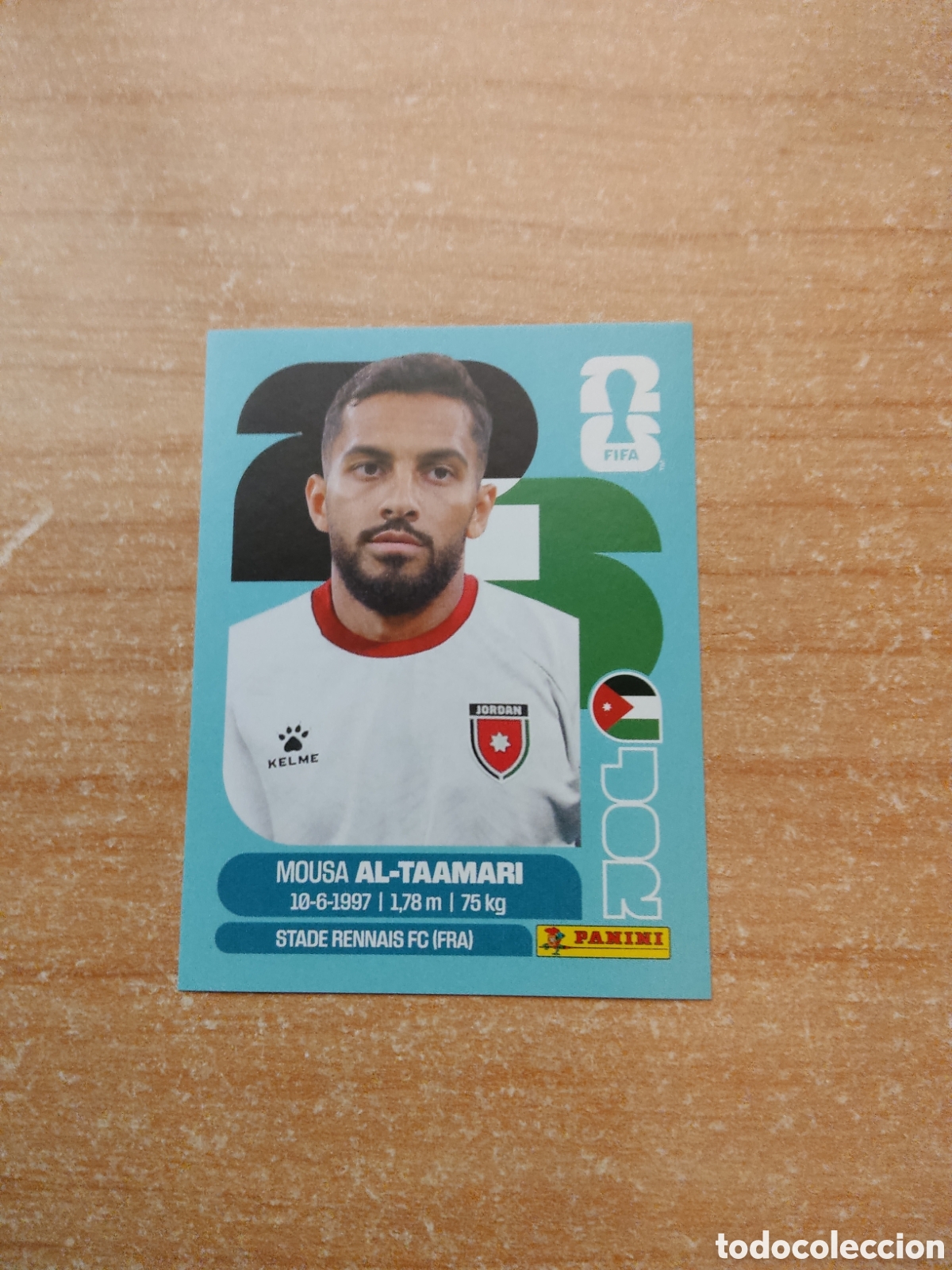 Cromos de f&uacute;tbol: 15 MOUSSA AL TAAMARI JORDANIA FIFA WORLD CUP 2026