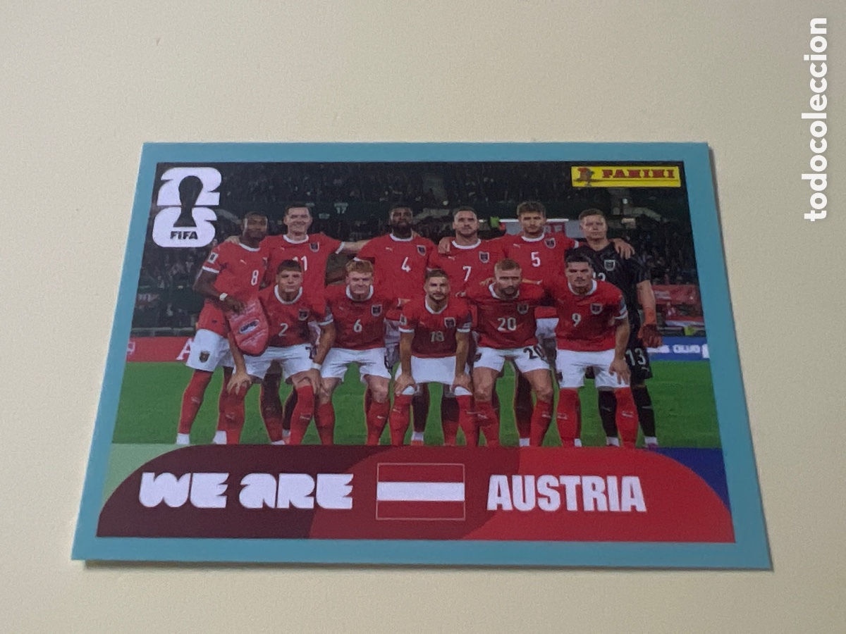 Cromos de f&uacute;tbol: C5410. AUT13 AUT 13 Equipo Austria Sticker Cromo FIFA World Cup 2026 26 Panini Mundial