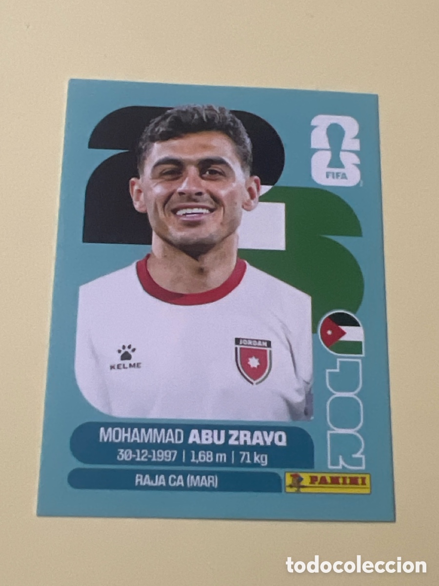 Cromos de f&uacute;tbol: C5411. B19 JOR 19 JOR19 MOHAMMAD ABU ZRAVQ JORDANIA JOR MUNDIAL FIFA WORLD CUP 2026 STICKER PANINI
