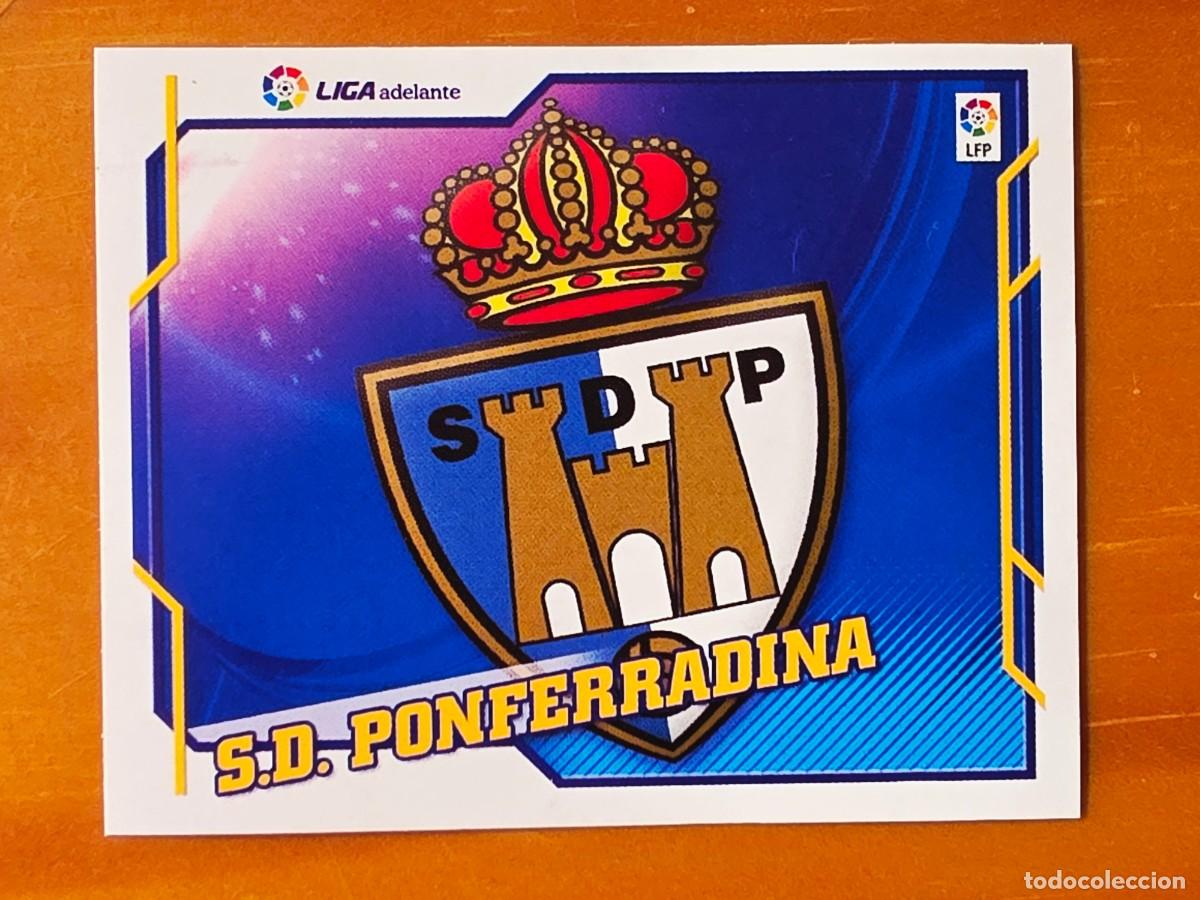 Cromos de f&uacute;tbol: Escudo SD Ponferradina, Segunda Divisi&oacute;n Liga Adelante, Panini Ediciones Liga Este 2010 2011 10 11