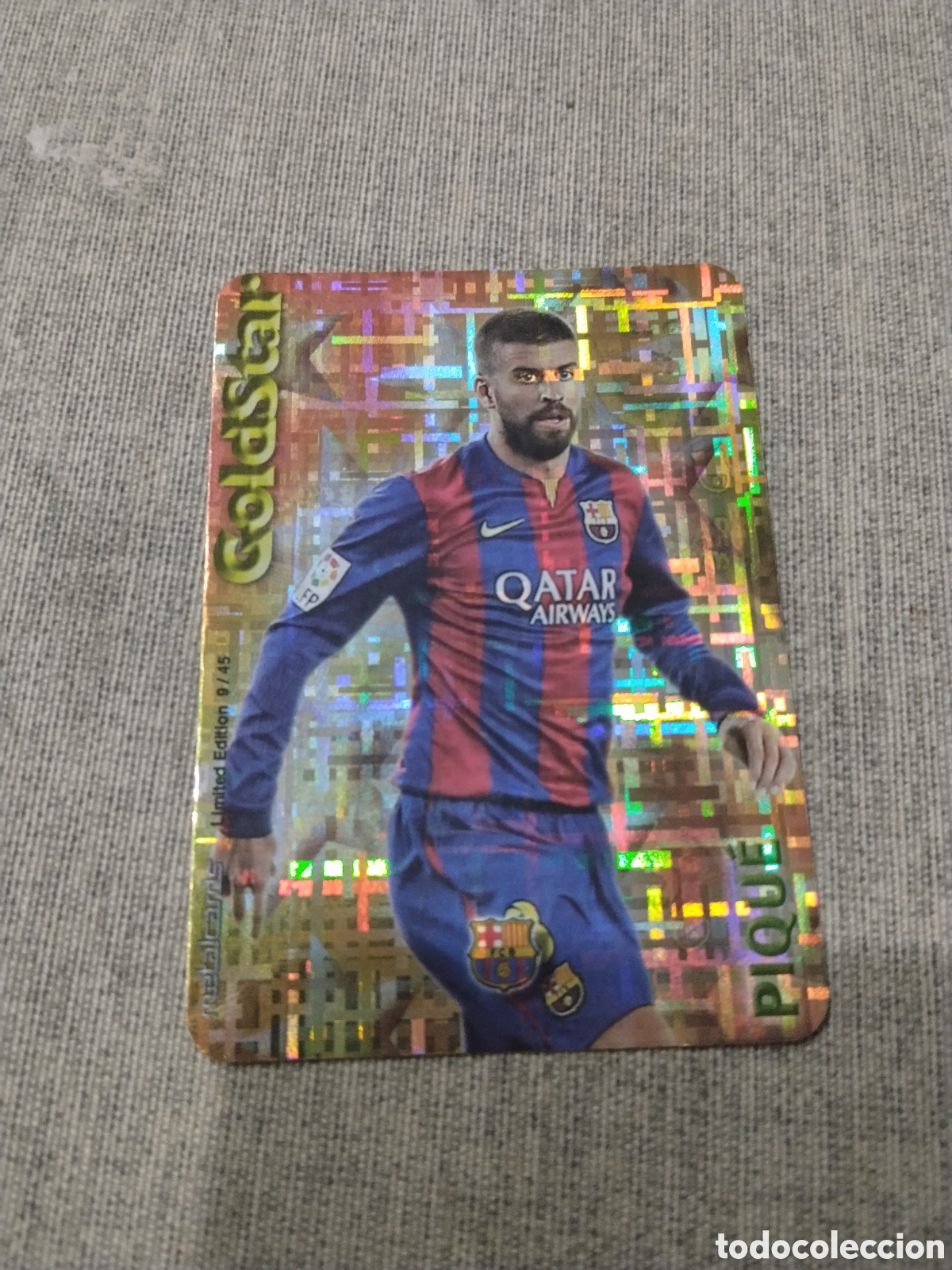 Cromos de Futebol: MUNDICROMO QUIZ GAME 2015 (2014 15 ) GOLDSTAR PIQUE - FC BARCELONA TETRIS LIMITED EDITION