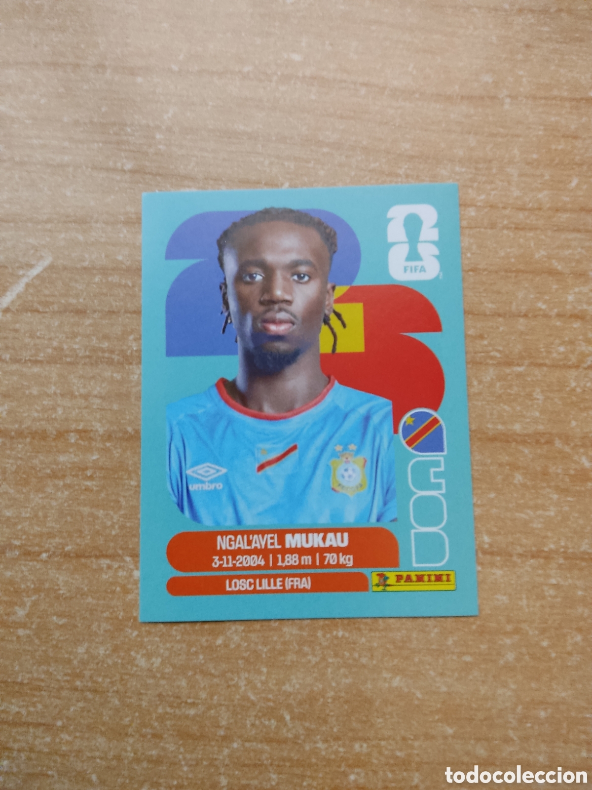 Cromos de f&uacute;tbol: 9 MUKAU REPUBLICA DEL CONGO FIFA WORLD CUP 2026