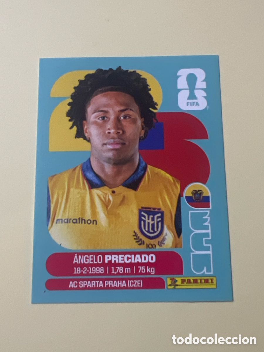 Cromos de f&uacute;tbol: C5414. ECU7 ECU 7 &Aacute;ngelo Preciado Ecuador Sticker Cromo FIFA World Cup 2026 26 Panini Mundial
