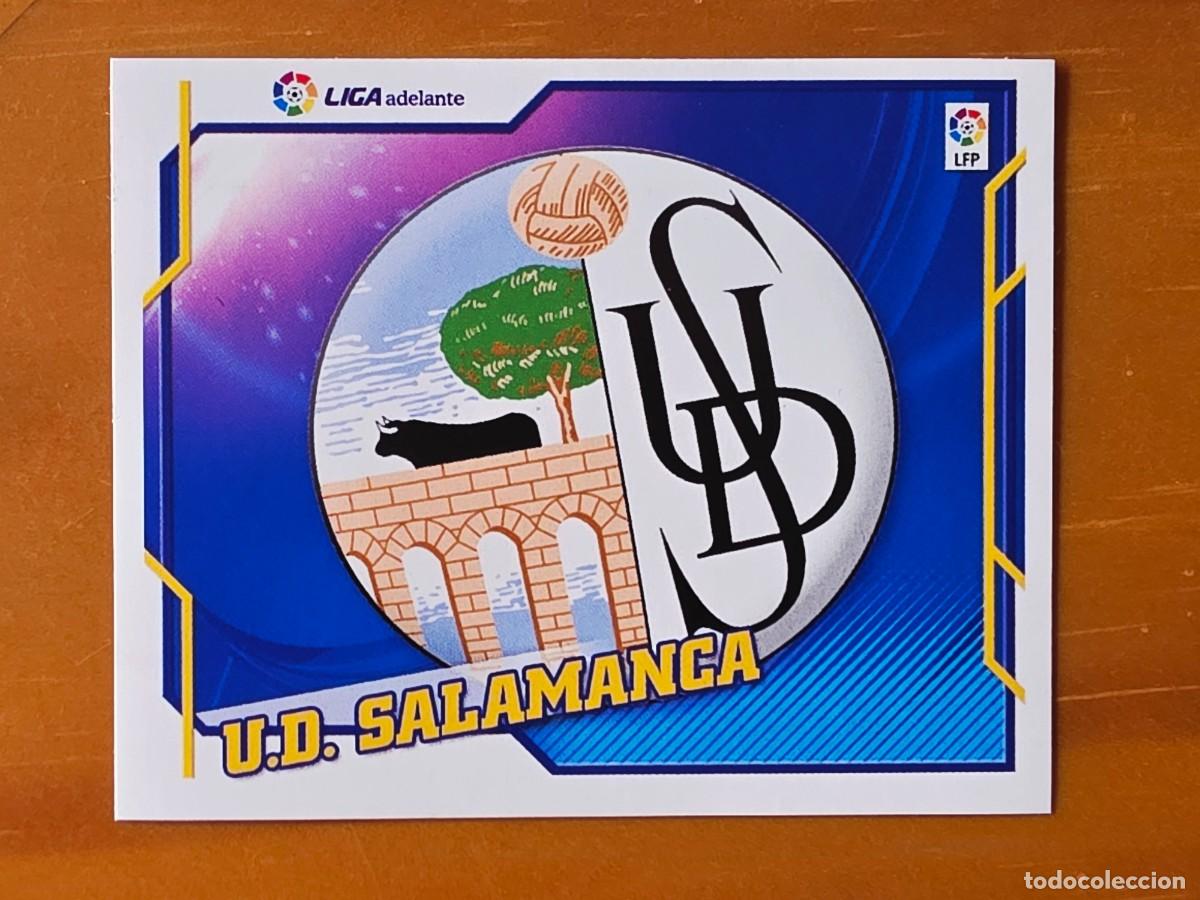 Cromos de f&uacute;tbol: Escudo UD Salamanca, Segunda Divisi&oacute;n Liga Adelante, Panini Ediciones Liga Este 2010 2011 10 11