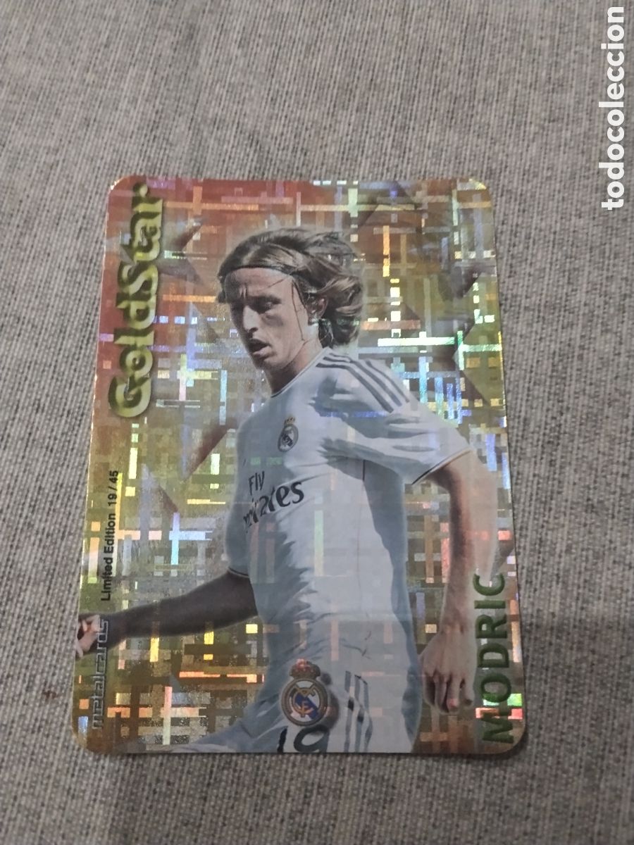 Cromos de Futebol: MUNDICROMO QUIZ GAME 2015 (2014 15 ) GOLDSTAR MODRIC - REAL MADRID TETRIS LIMITED EDITION