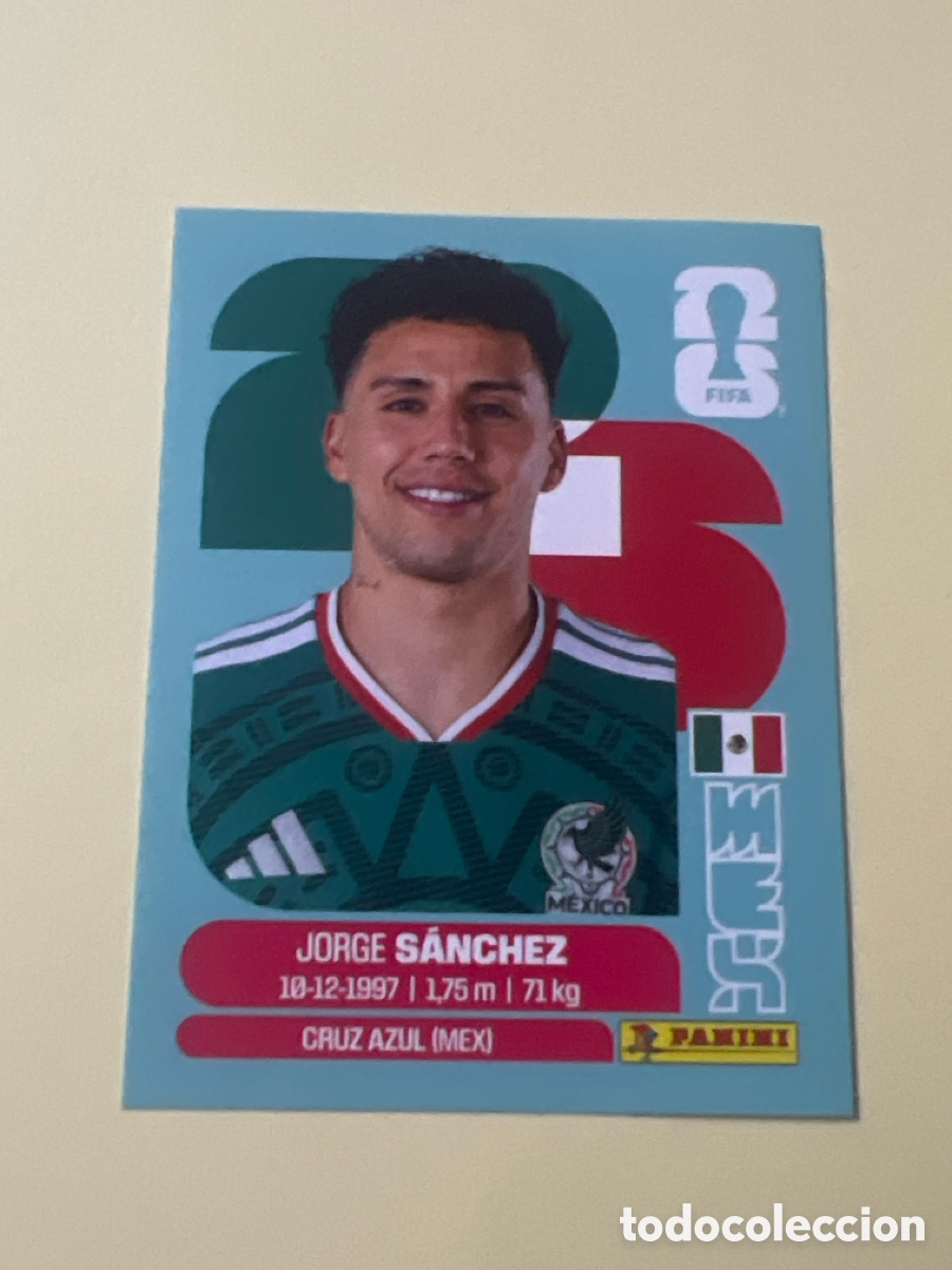 Cromos de f&uacute;tbol: C5415. M&eacute;xico MEX MUNDIAL FIFA WORLD CUP 2026 STICKER PANINI MEX4 &ndash; Jorge S&aacute;nchez N&ordm; 4