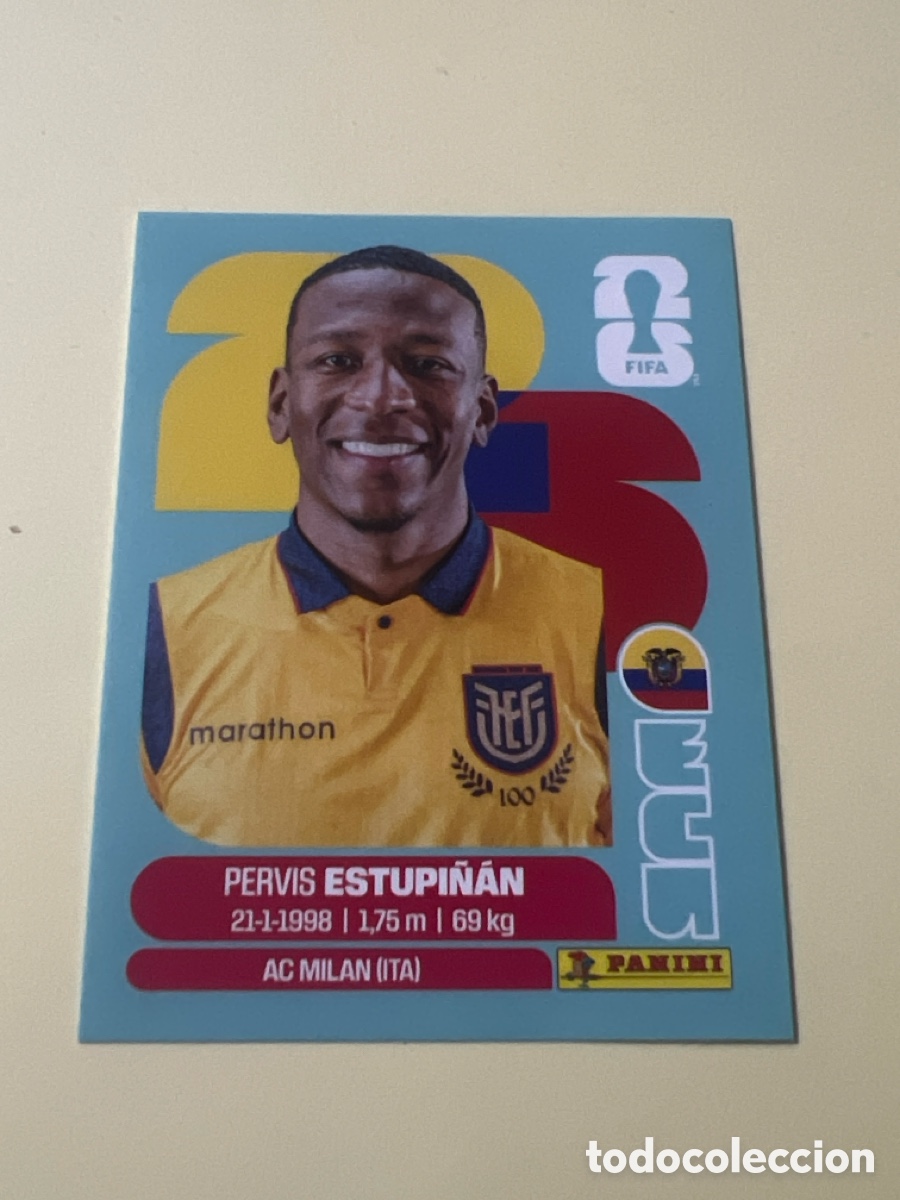 Cromos de Futebol: C5416. ECU5 ECU 5 Pervis Estupi&ntilde;&aacute;n Ecuador Sticker Cromo FIFA World Cup 2026 26 Panini Mundial