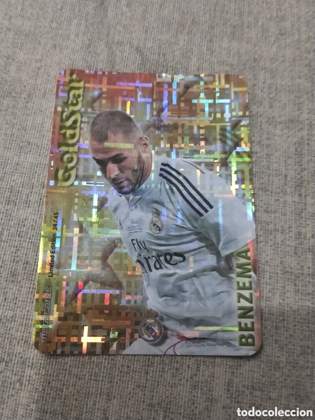 Cromos de Futebol: MUNDICROMO QUIZ GAME 2015 (2014 15 ) GOLDSTAR BENZEMA- REAL MADRID TETRIS LIMITED EDITION