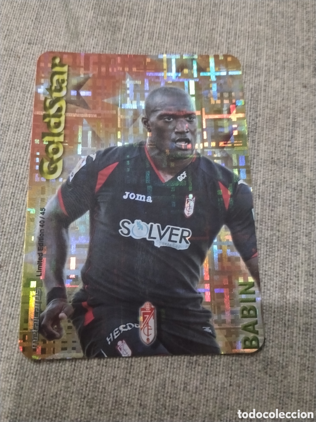 Cromos de f&uacute;tbol: MUNDICROMO QUIZ GAME 2015 (2014 15 ) GOLDSTAR BABIN - GRANADA CF TETRIS LIMITED EDITION