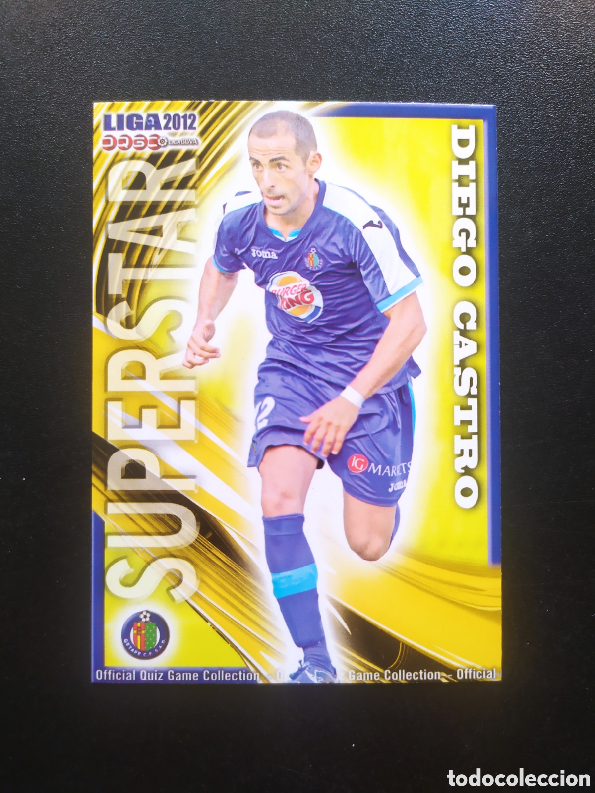 Cromos de f&uacute;tbol: Mundicromo fichas Liga 2011 2012 11 12 Diego Castro superstar mate n&deg; 430 Getafe
