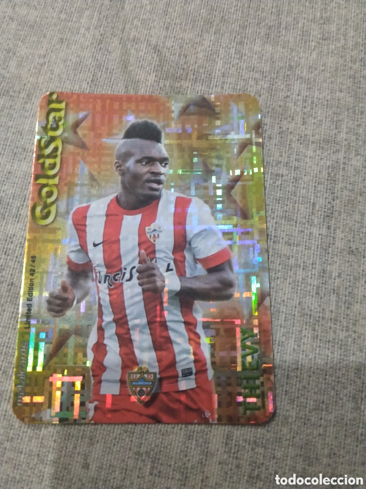 Cromos de f&uacute;tbol: MUNDICROMO QUIZ GAME 2015 (2014 15 ) GOLDSTAR THIEVY - UD ALMERIA TETRIS LIMITED EDITION
