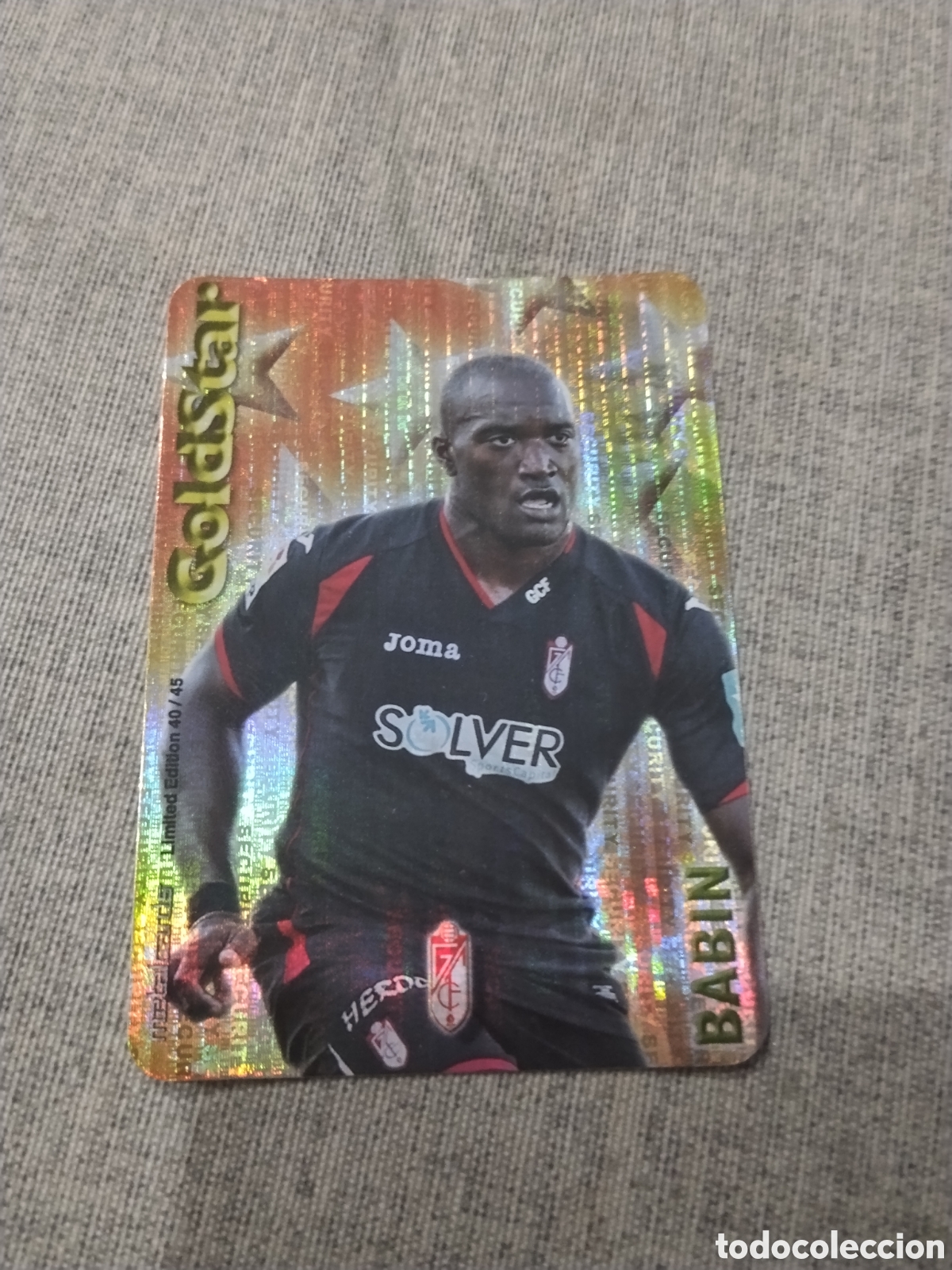 Cromos de f&uacute;tbol: MUNDICROMO QUIZ GAME 2015 (2014 15 ) GOLDSTAR BABIN - GRANADA CF TETRIS LIMITED EDITION