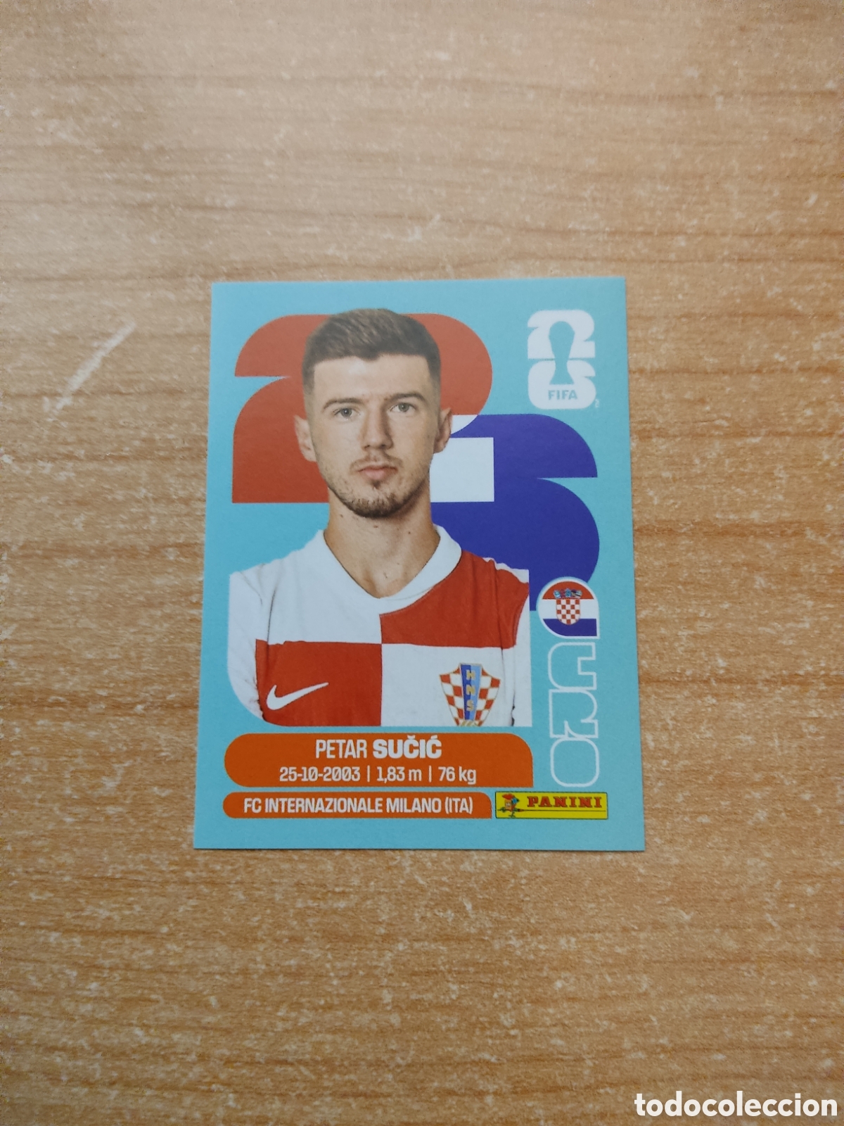 Cromos de f&uacute;tbol: 15 PETAR SUCIC CROACIA FIFA WORLD CUP 2026