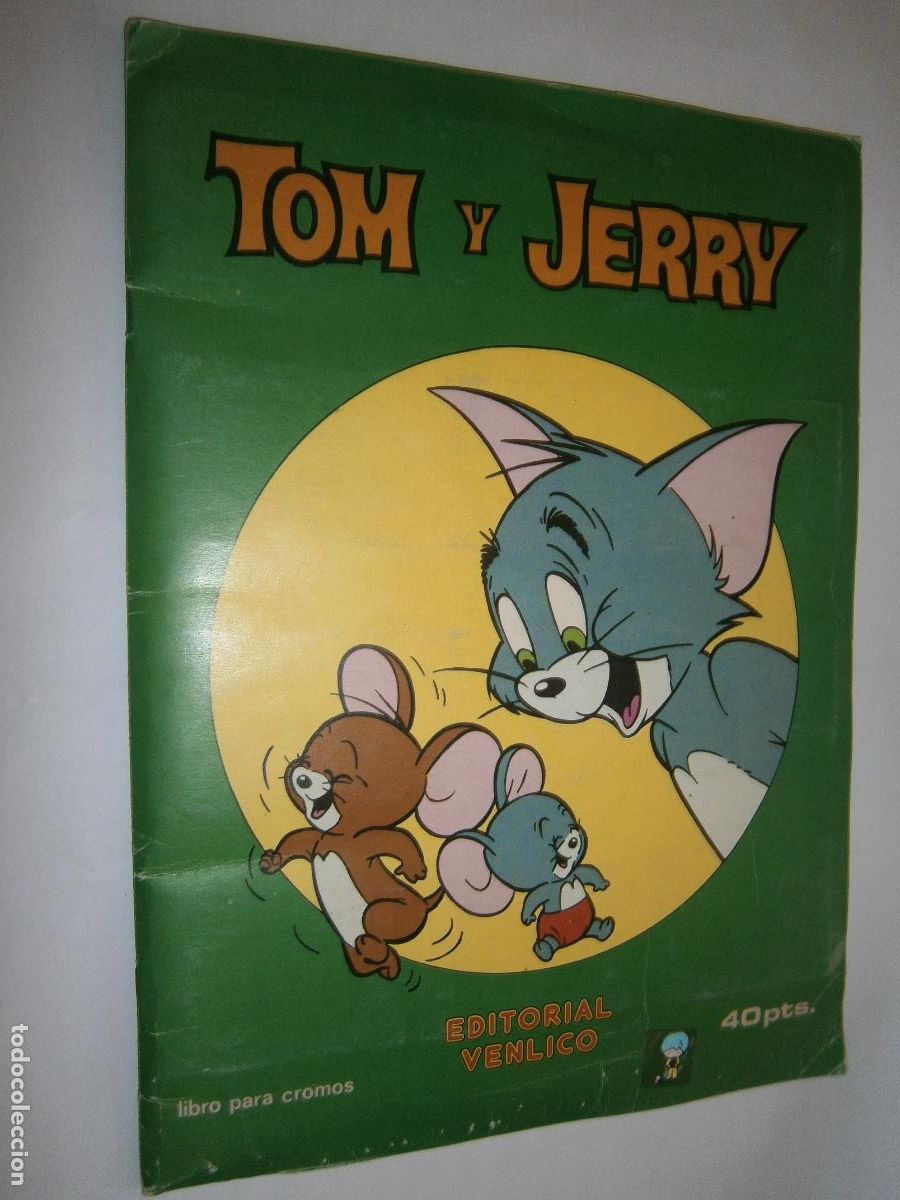 Cromos de f&uacute;tbol: ESPECTACULAR ANTIGUO ALBUM DE CROMOS TOM Y JERRY COMPLETO