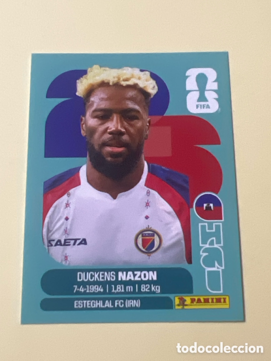 Cromos de f&uacute;tbol: C5419. HAI18 DUCKENS NAZON 18 HAITI HAI MUNDIAL FIFA WORLD CUP 2026 STICKER PANINI