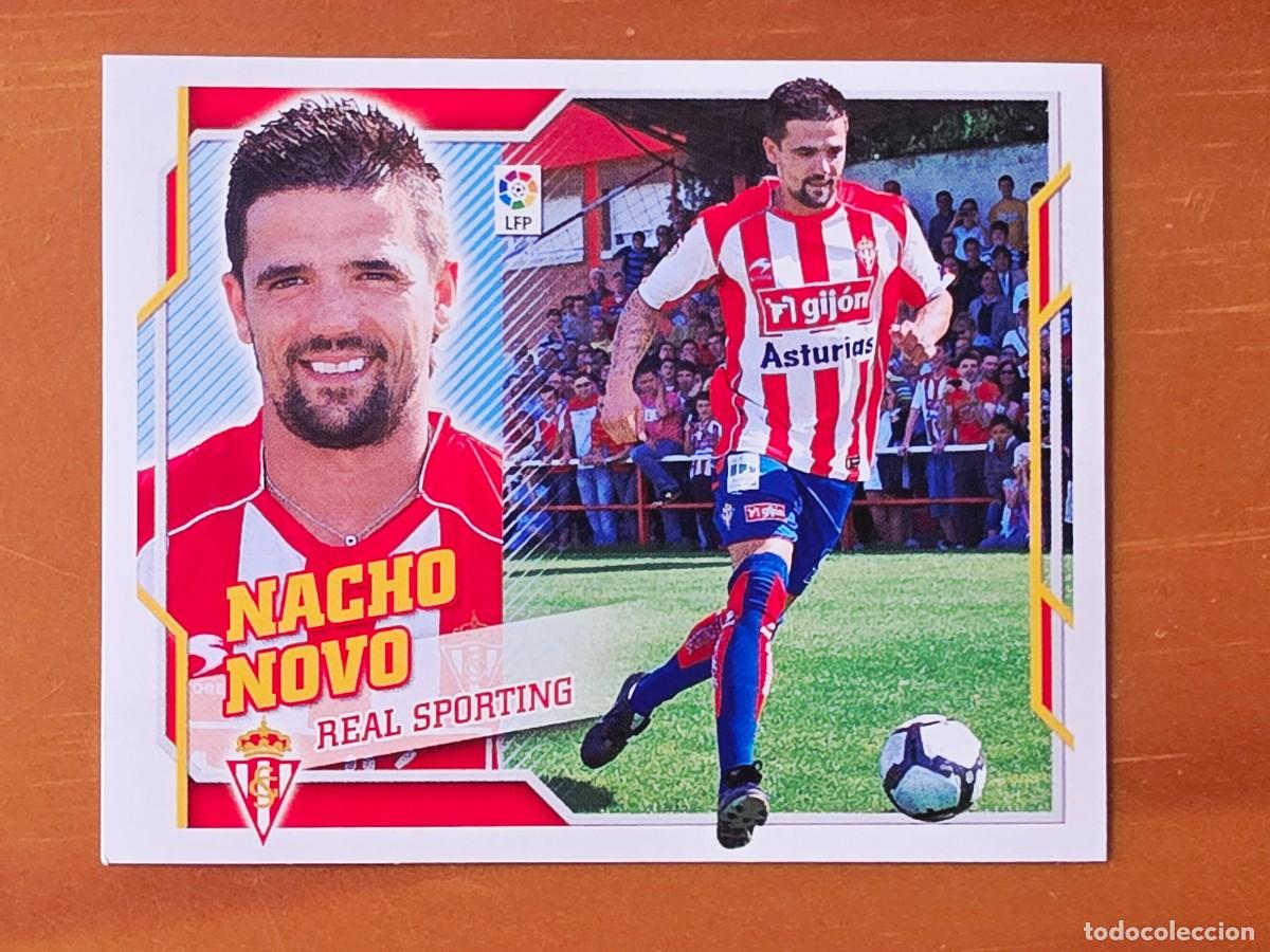 Cromos de f&uacute;tbol: &Uacute;ltimos Fichajes 3 Nacho Novo, Sporting de Gij&oacute;n, Panini Ediciones Liga Este 2010 2011 10 11