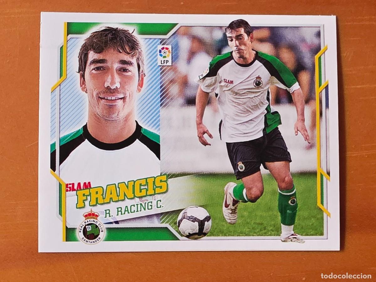 Cromos de f&uacute;tbol: &Uacute;ltimos Fichajes 4 Francis, Racing de Santander, Panini Ediciones Liga Este 2010 2011 10 11