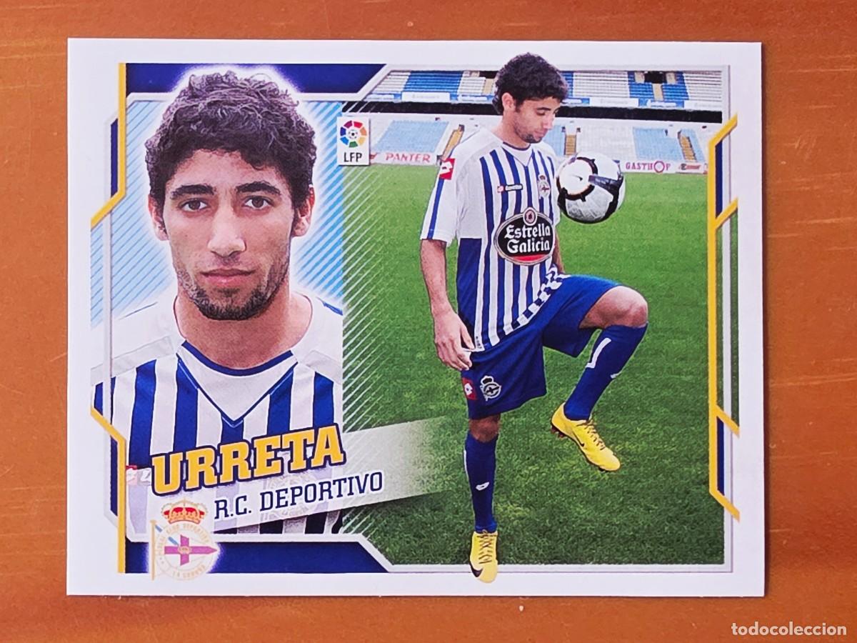 Cromos de f&uacute;tbol: &Uacute;ltimos Fichajes 5 Urreta, Deportivo de la Coru&ntilde;a, Panini Ediciones Liga Este 2010 2011 10 11