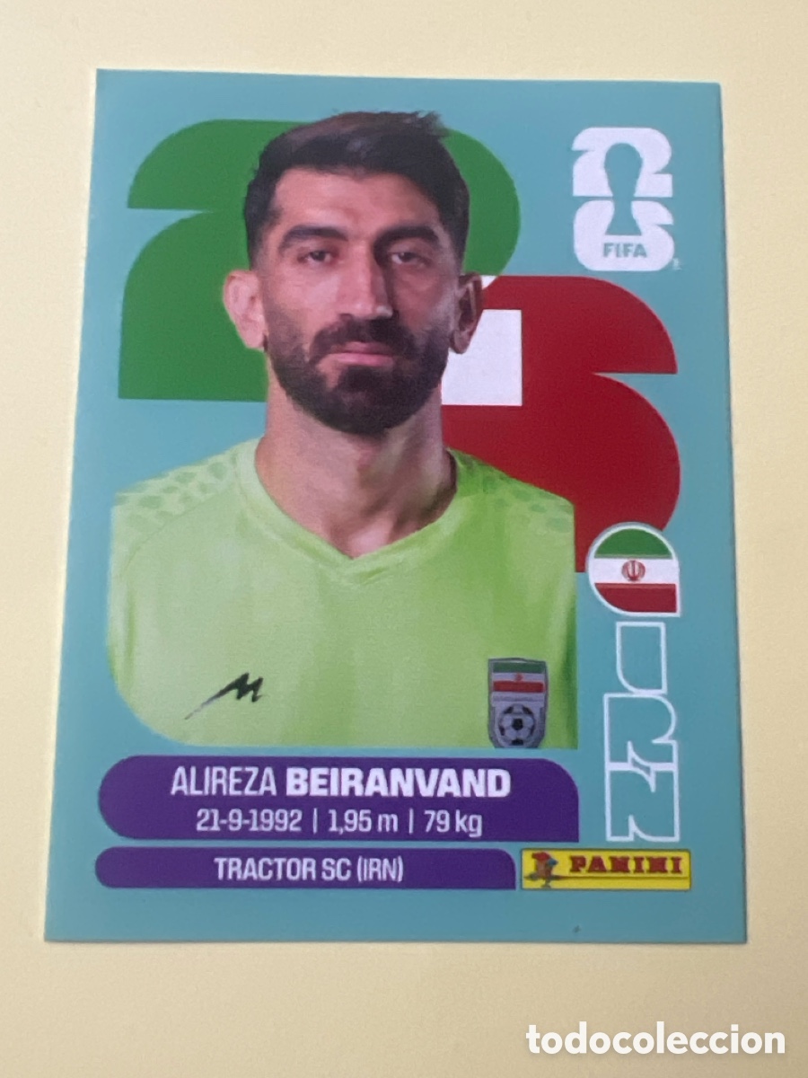 Cromos de f&uacute;tbol: C5424. IRN 2 ALIREZA BEIRANVAND IRAN MUNDIAL FIFA WORLD CUP 2026 26 PANINI STICKERS NUEVO