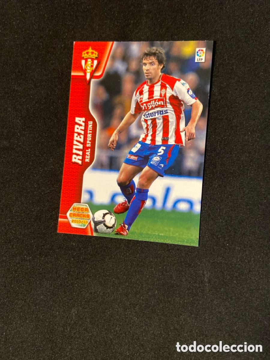 Cromos de f&uacute;tbol: RIVERA 299 (SPORTING GIJ&Oacute;N) PANINI MEGACRACKS 2010-2011 10 11 CROMO CARTA M-6