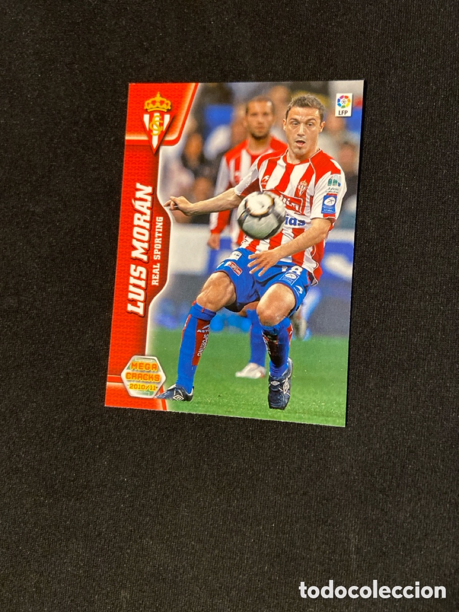 Cromos de f&uacute;tbol: LUIS MORAN 301 (SPORTING GIJ&Oacute;N) PANINI MEGACRACKS 2010-2011 10 11 CROMO CARTA M-6