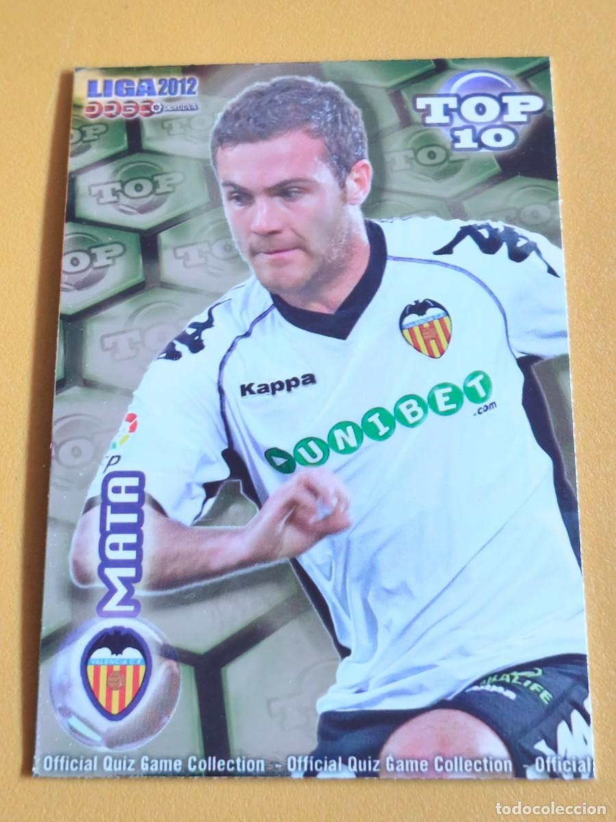 Cromos de f&uacute;tbol: mata, liga 2012 top.