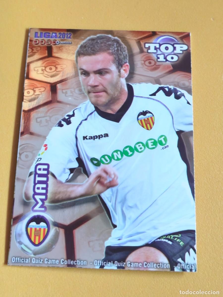 Cromos de f&uacute;tbol: mata, liga 2012 top.