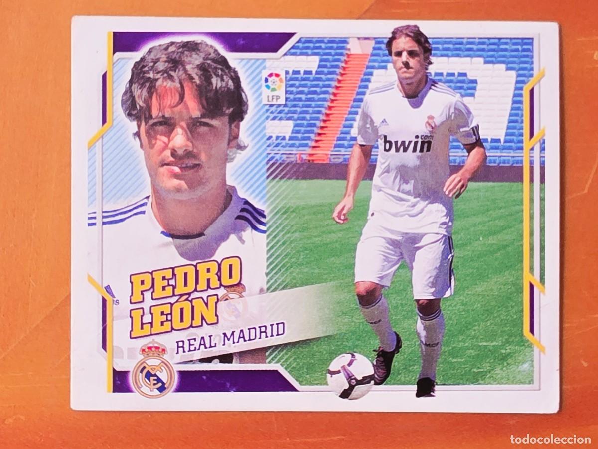Cromos de f&uacute;tbol: &Uacute;ltimos Fichajes 10 Pedro Le&oacute;n, Real Madrid, Panini Ediciones Liga Este 2010 2011 10 11