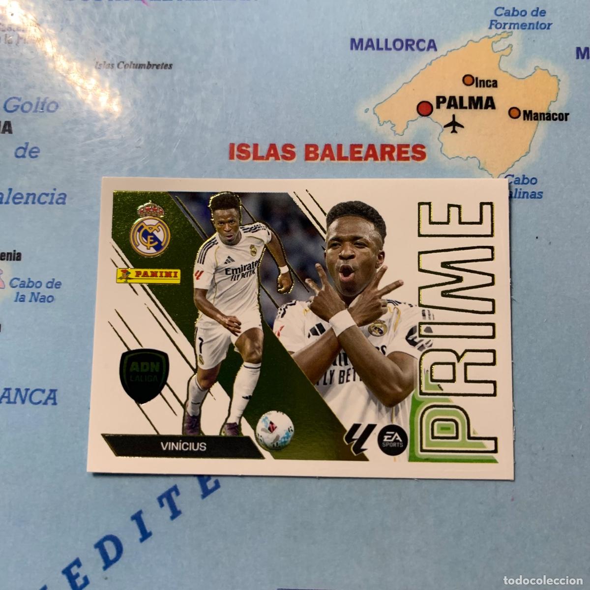 Cromos de f&uacute;tbol: Vinicius ADN la liga Prime n&uacute;mero 15 Del Real Madrid cromo de la liga este 26-27 2026-2027