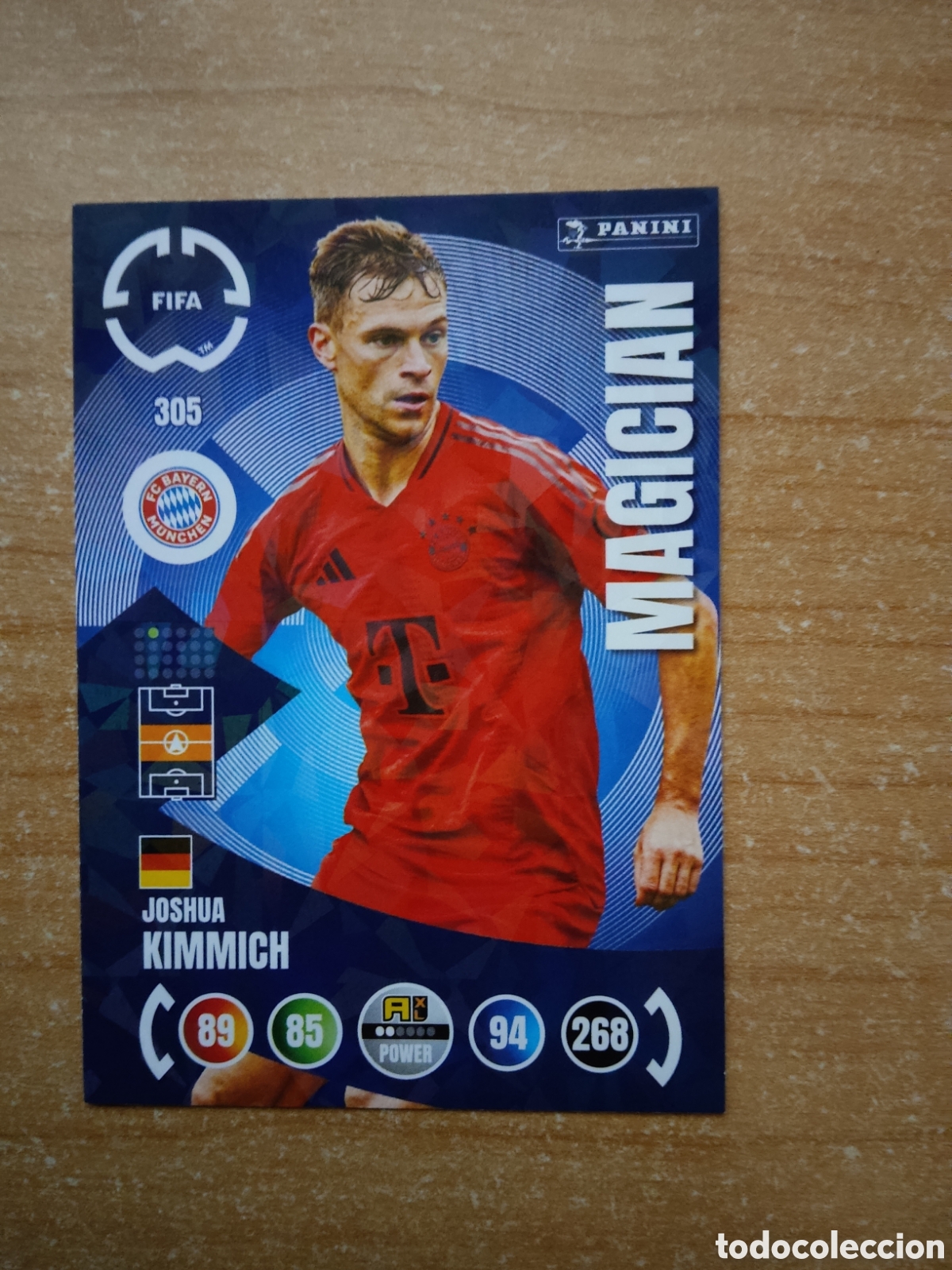 Cromos de f&uacute;tbol: 305 JOSHUA KIMMICH BAYERN MUNICH MAGICIAN MUNDIAL DE CLUBES 2026