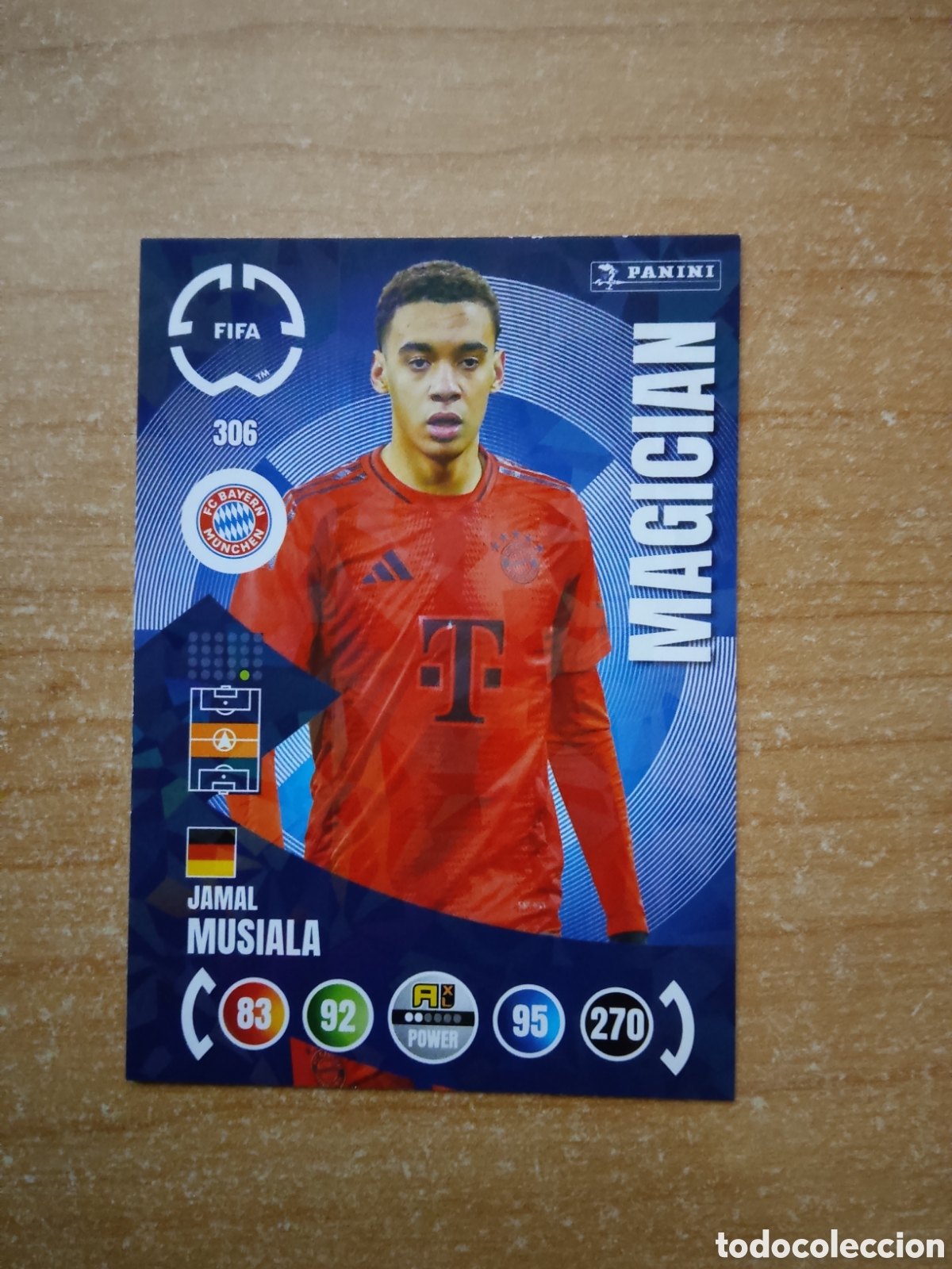 Cromos de f&uacute;tbol: 306 MUSIALA BAYERN MUNICH MAGICIAN MUNDIAL DE CLUBES ADRENALYN 2025