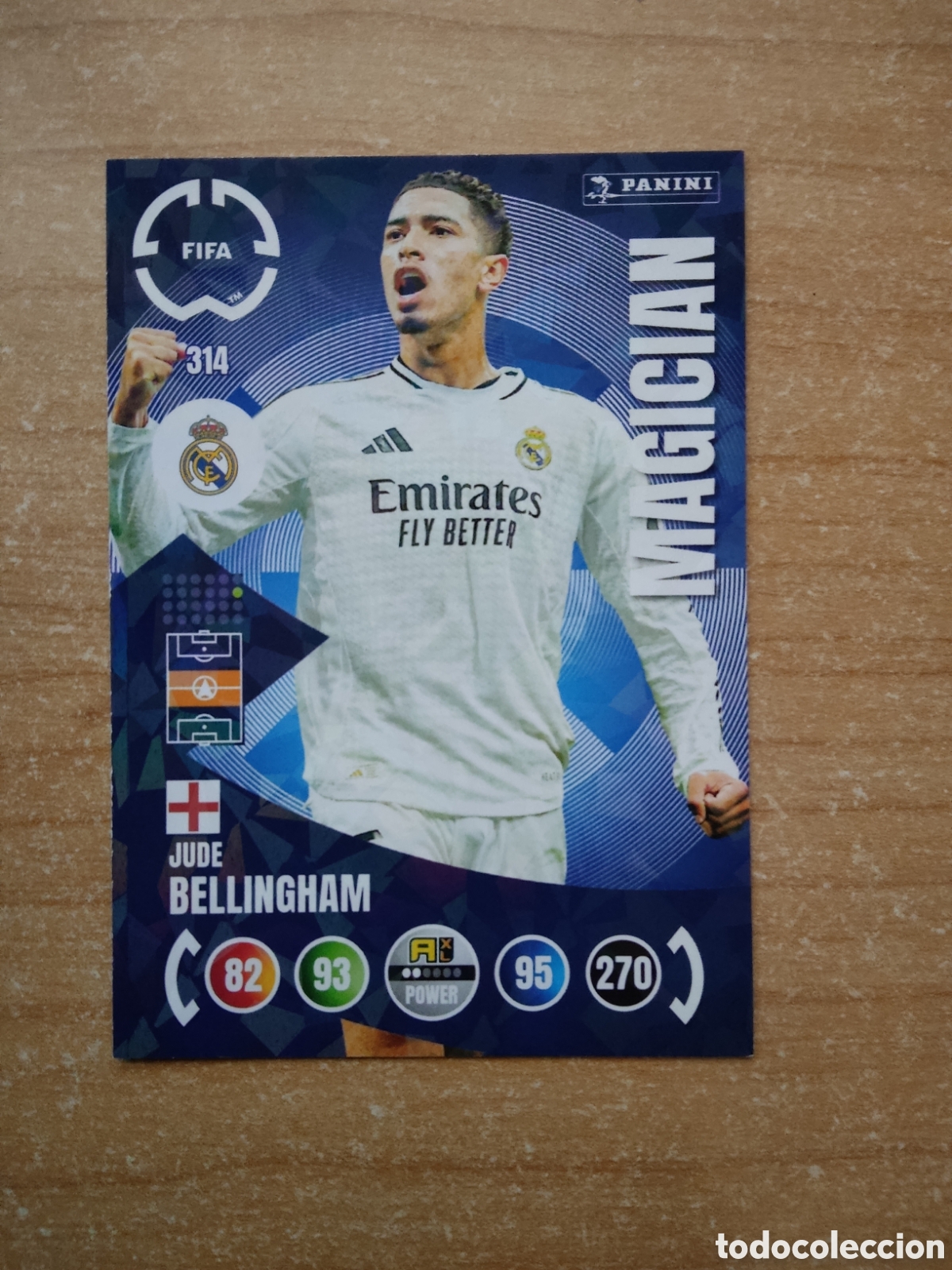 Fu&szlig;ball-Sticker: 314 JUDE BELLINGHAM REAL MADRID MAGICIAN MUNDIAL DE CLUBES ADRENALYN 2025