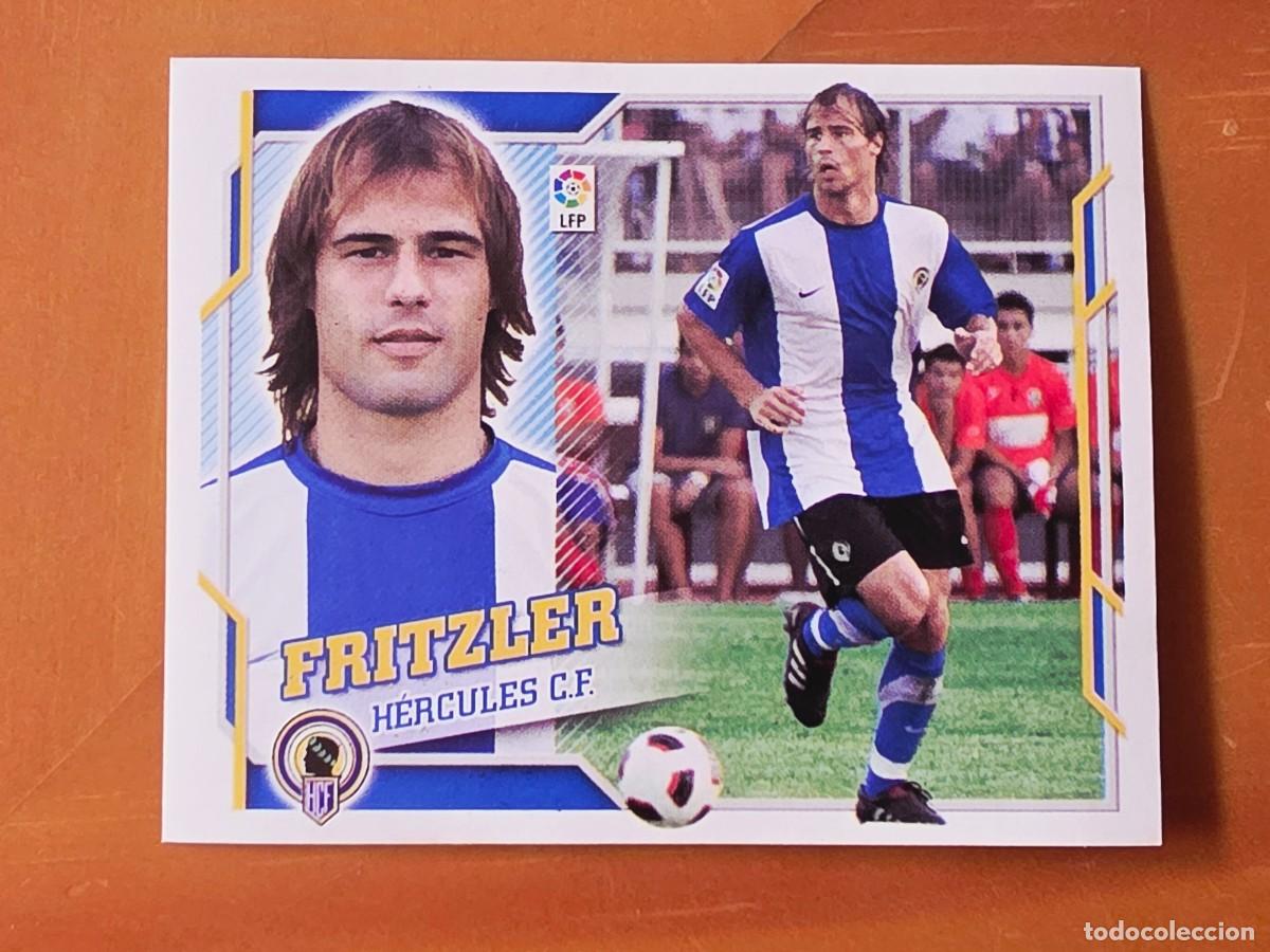 Cromos de f&uacute;tbol: &Uacute;ltimos Fichajes 21 Fritzler, H&eacute;rcules CF, Panini Ediciones Liga Este 2010 2011 10 11