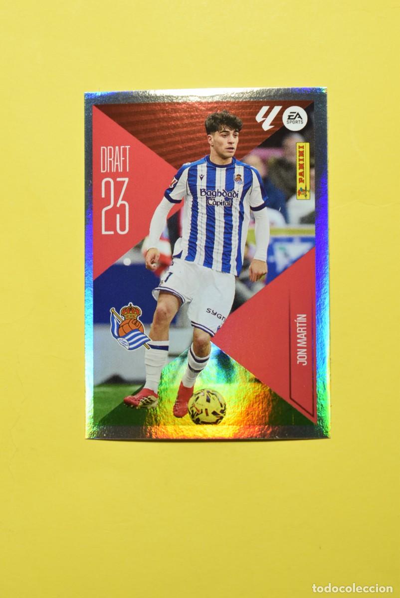 Cromos de f&uacute;tbol: Cromo Liga 2026 2027. 26 27. Jon Mart&iacute;n. Real Sociedad. Draft 23. N. &ordm; 13. ESTE. Panini