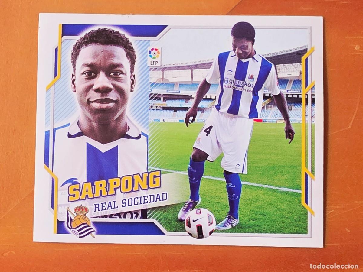 Cromos de f&uacute;tbol: &Uacute;ltimos Fichajes 47 Sarpong, Real Sociedad, Panini Ediciones Liga Este 2010 2011 10 11